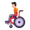 person in manual wheelchair emoji